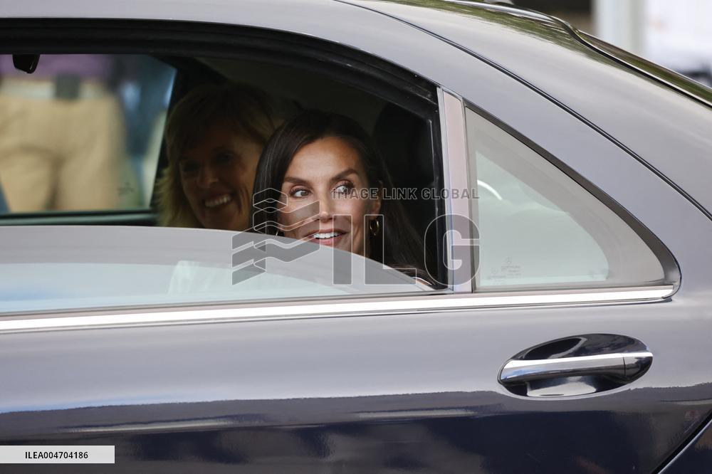 Queen Letizia At Women, Sport And Society Forum - Madrid