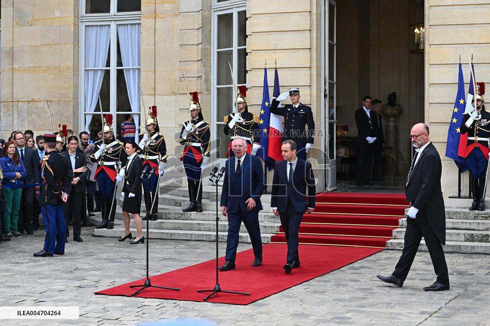 Handover Ceremony At Hotel de Matignon in Paris FA