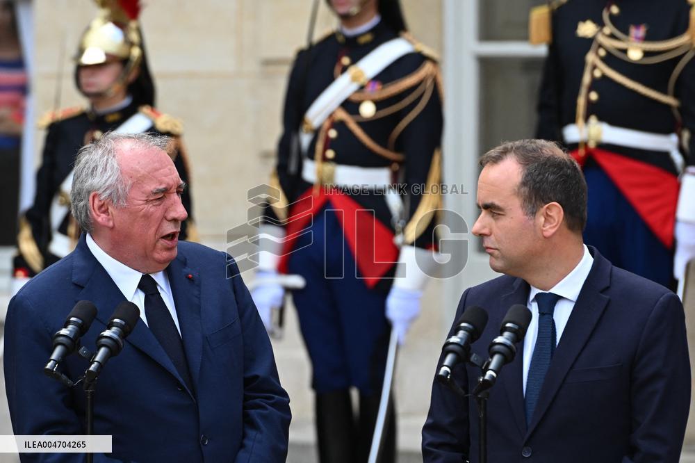 Handover Ceremony At Hotel de Matignon in Paris FA
