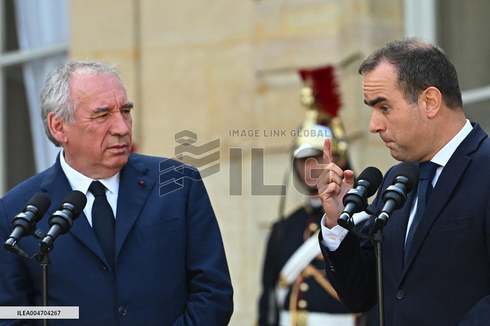 Handover Ceremony At Hotel de Matignon in Paris FA