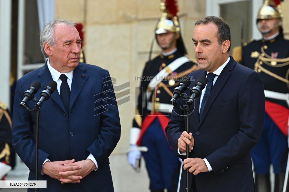 Handover Ceremony At Hotel de Matignon in Paris FA