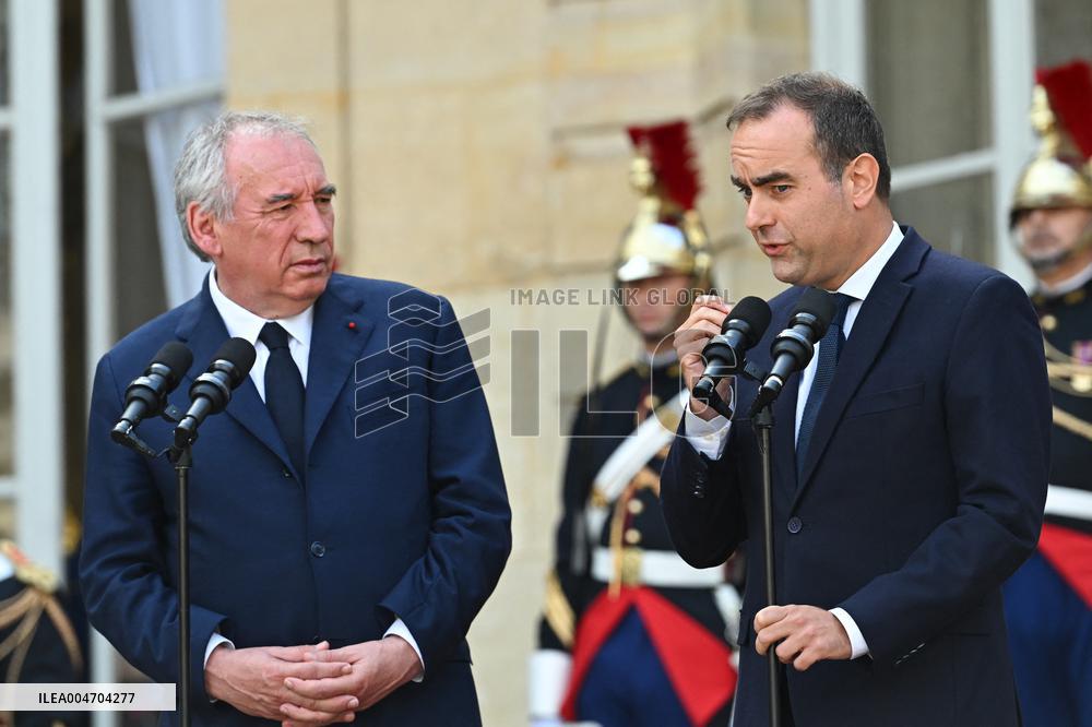 Handover Ceremony At Hotel de Matignon in Paris FA