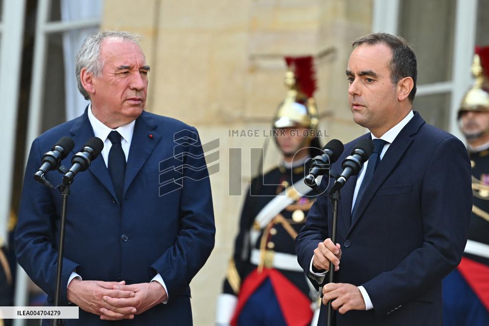 Handover Ceremony At Hotel de Matignon in Paris FA