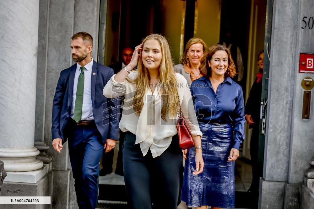 Princess Amalia Visits Amsterdam City Council - Netherlands