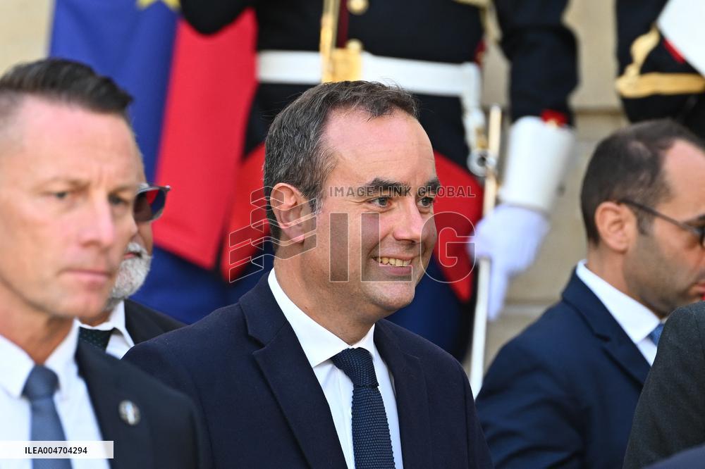 Handover Ceremony At Hotel de Matignon in Paris FA