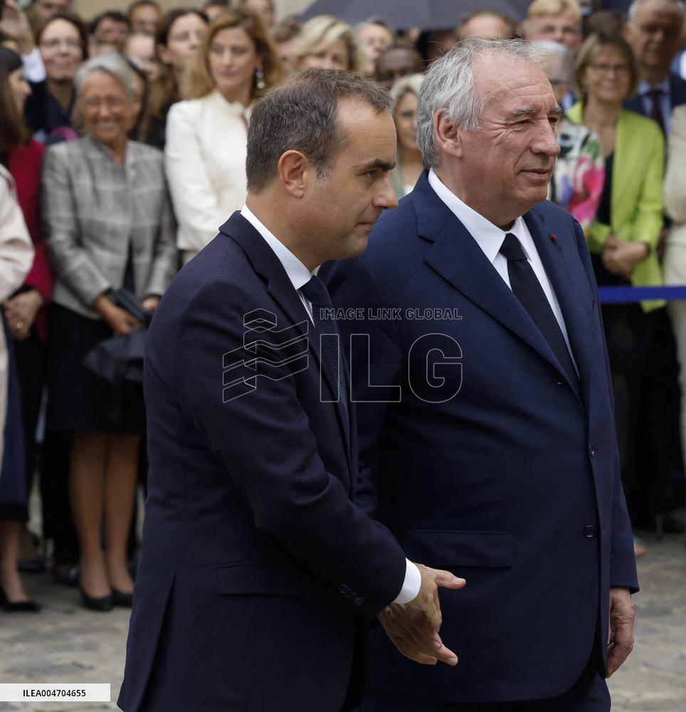 Handover Ceremony At Hotel de Matignon - Paris