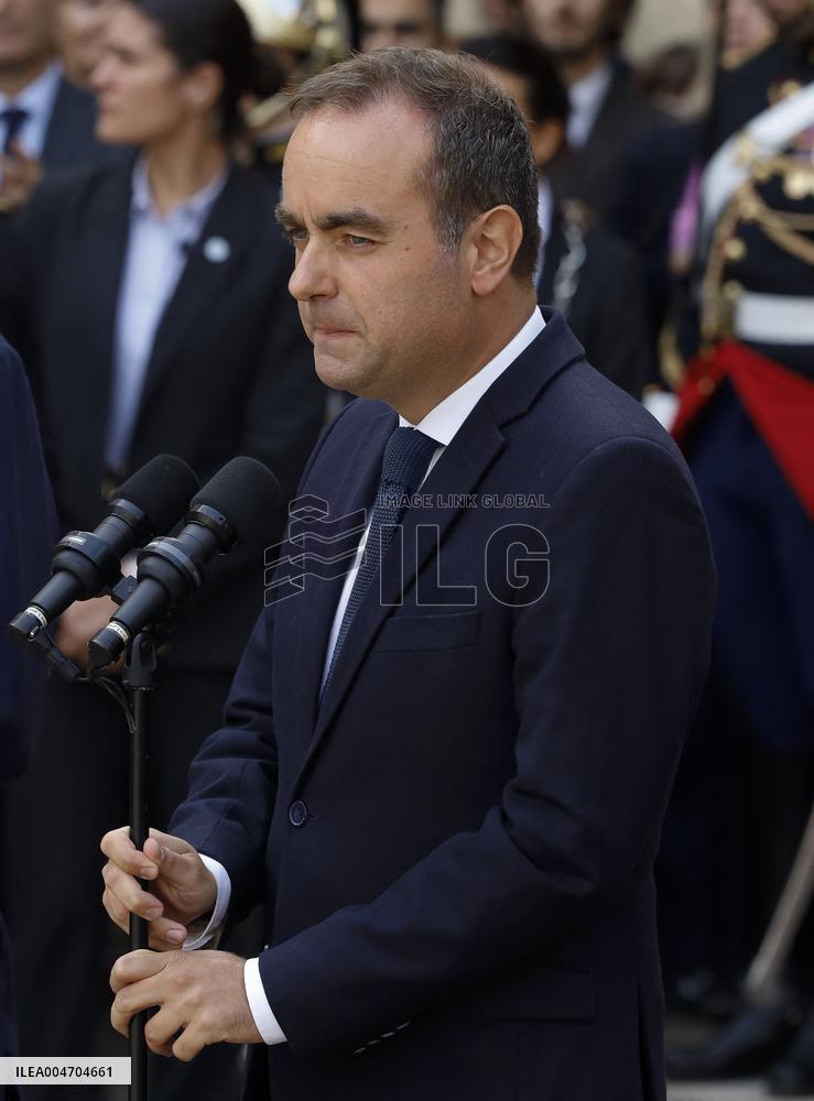 Handover Ceremony At Hotel de Matignon - Paris