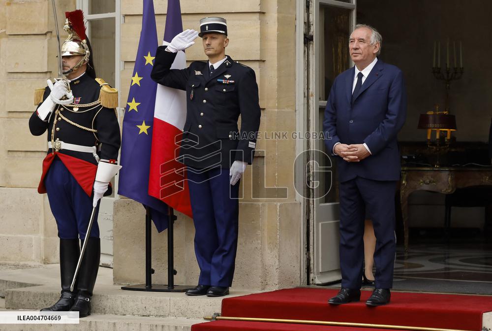Handover Ceremony At Hotel de Matignon - Paris