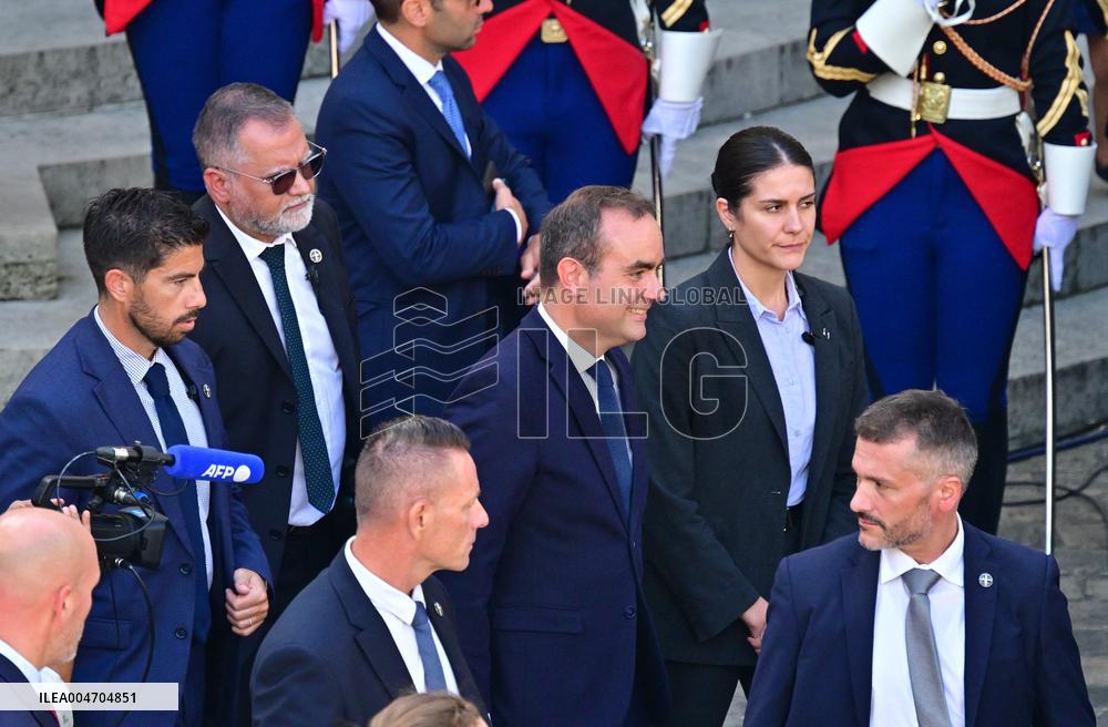 Handover Ceremony At Hotel de Matignon - Paris
