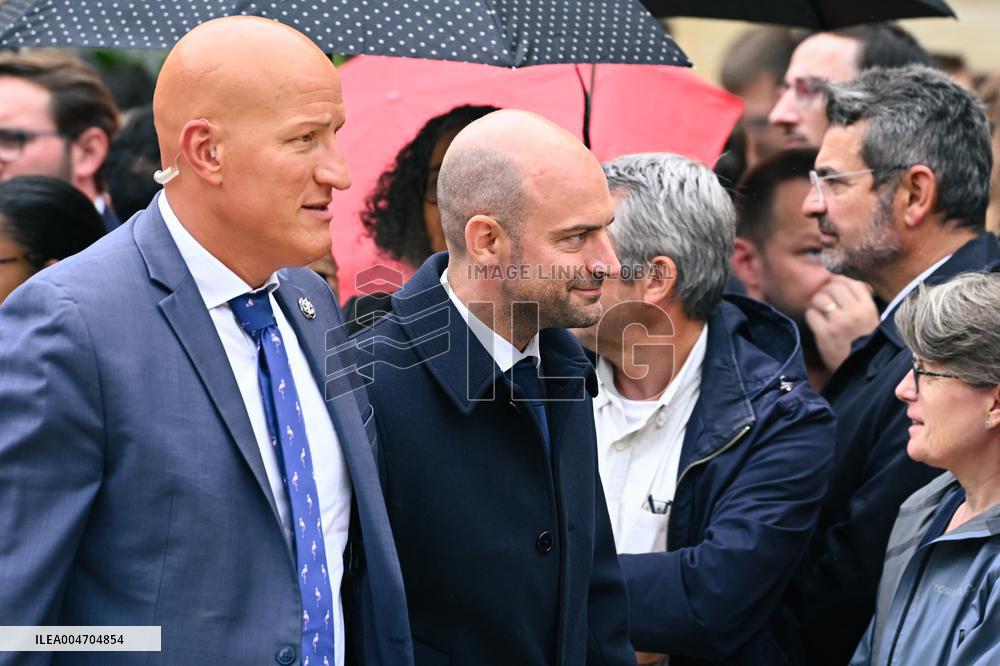 Handover Ceremony At Hotel de Matignon in Paris FA