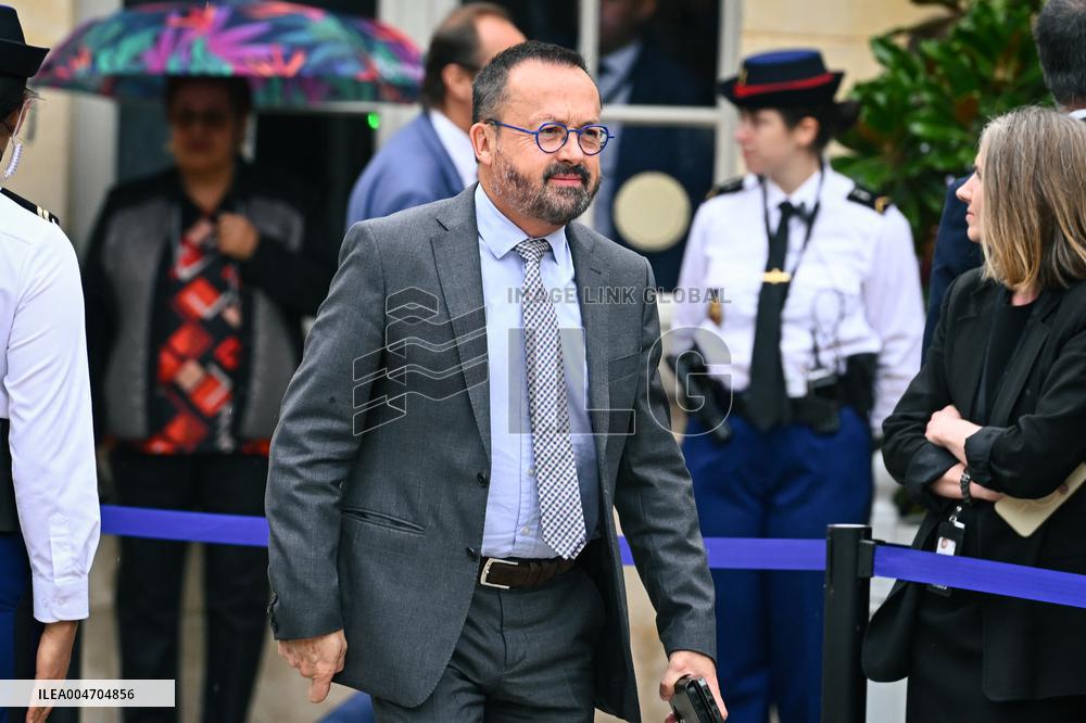 Handover Ceremony At Hotel de Matignon in Paris FA