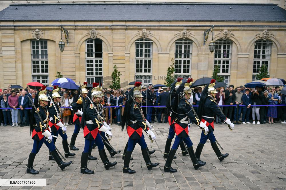 Handover Ceremony At Hotel de Matignon in Paris FA