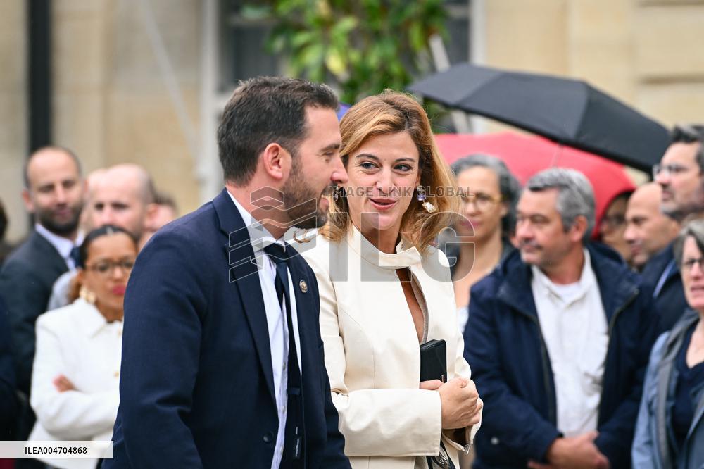 Handover Ceremony At Hotel de Matignon in Paris FA