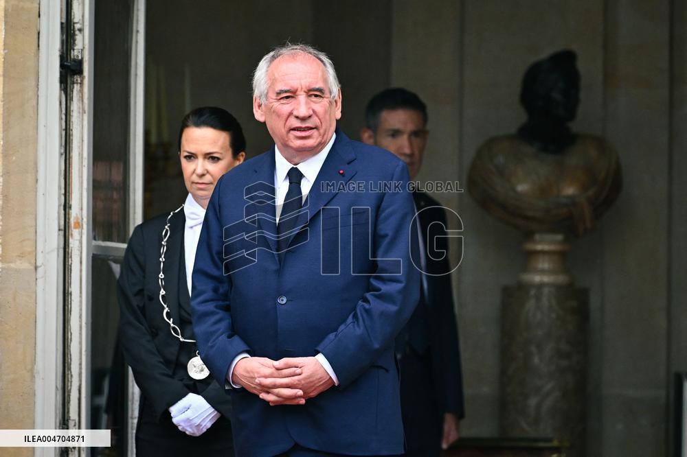 Handover Ceremony At Hotel de Matignon in Paris FA