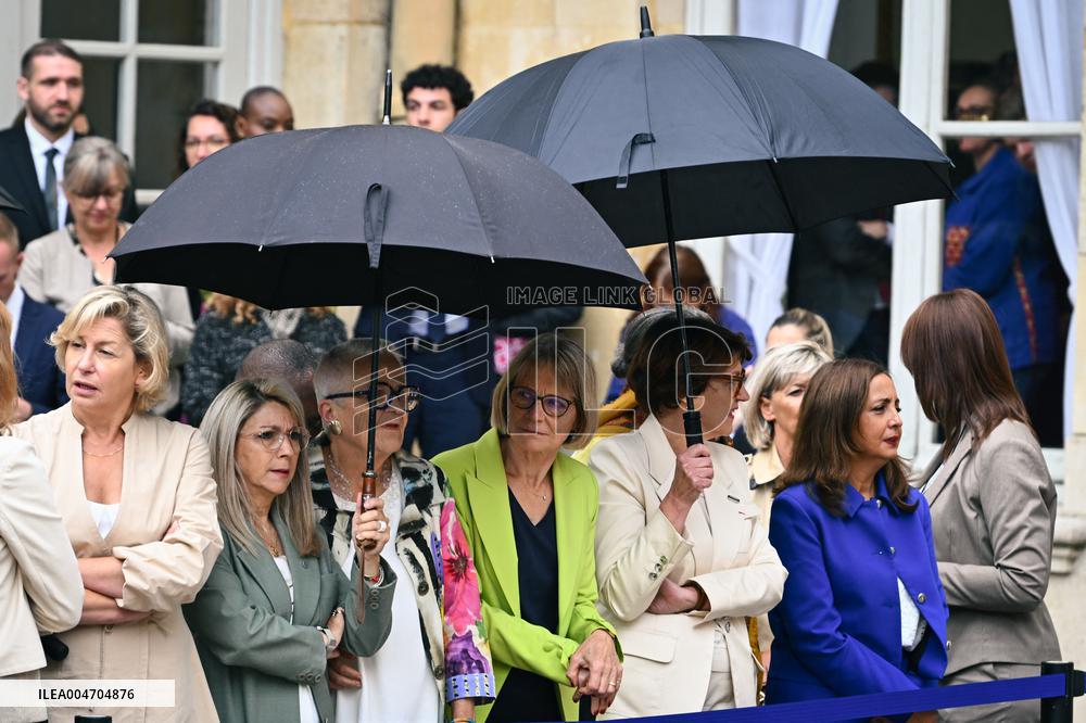 Handover Ceremony At Hotel de Matignon in Paris FA