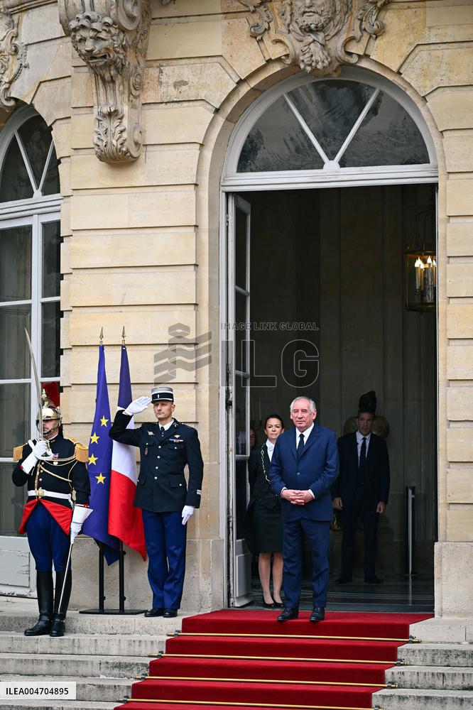 Handover Ceremony At Hotel de Matignon in Paris FA