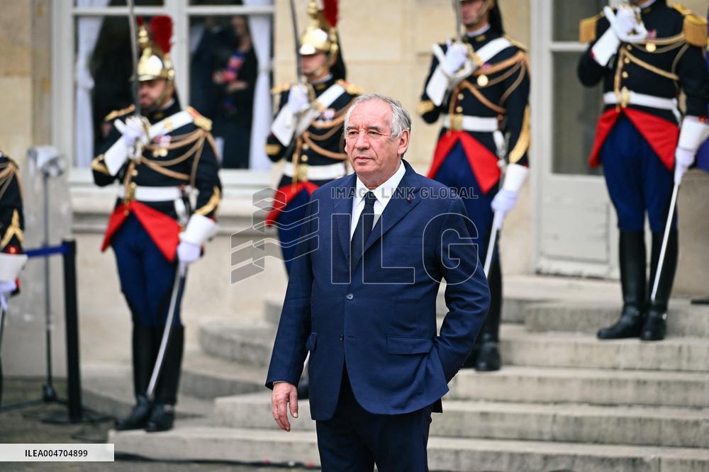Handover Ceremony At Hotel de Matignon in Paris FA