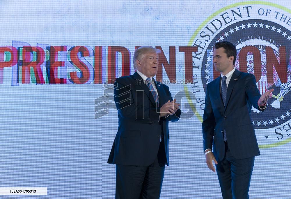 Trump Makes Remarks at Turning Point USA’s Teen Student Action Summit 2019