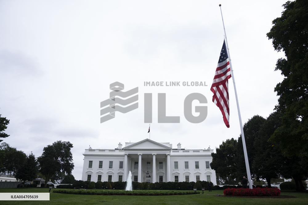 White House Lowers Flag After Charlie Kirk’s Death - DC