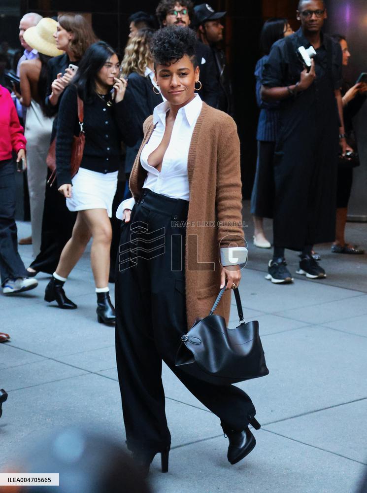 NYFW - Celebs At The Ralph Lauren Fashion Show