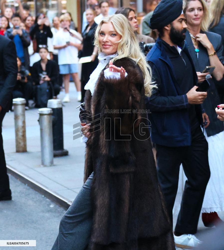 NYFW - Celebs At The Ralph Lauren Fashion Show