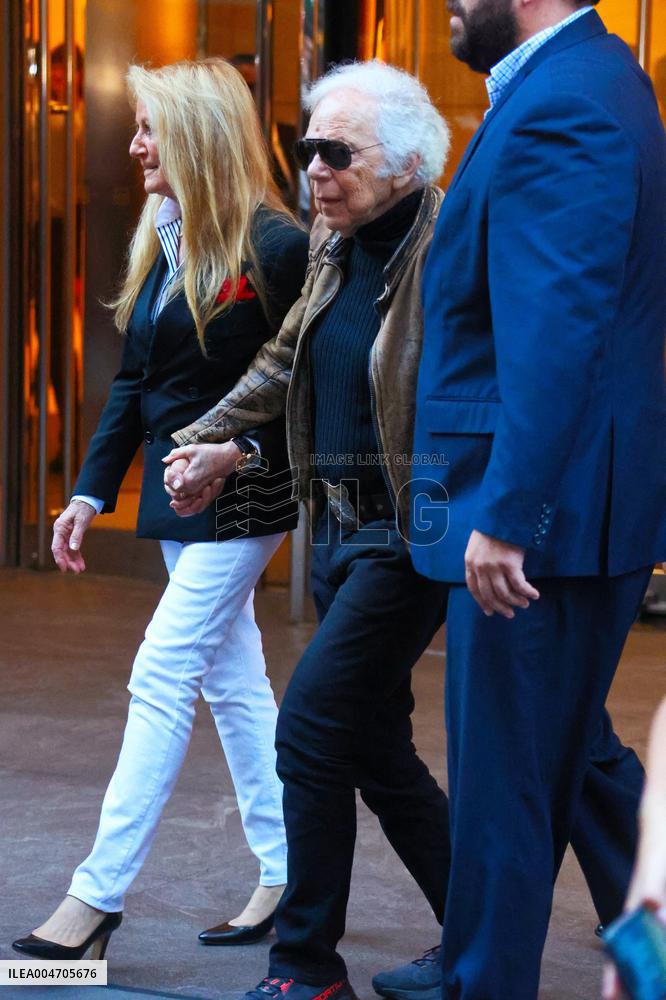 NYFW - Celebs At The Ralph Lauren Fashion Show