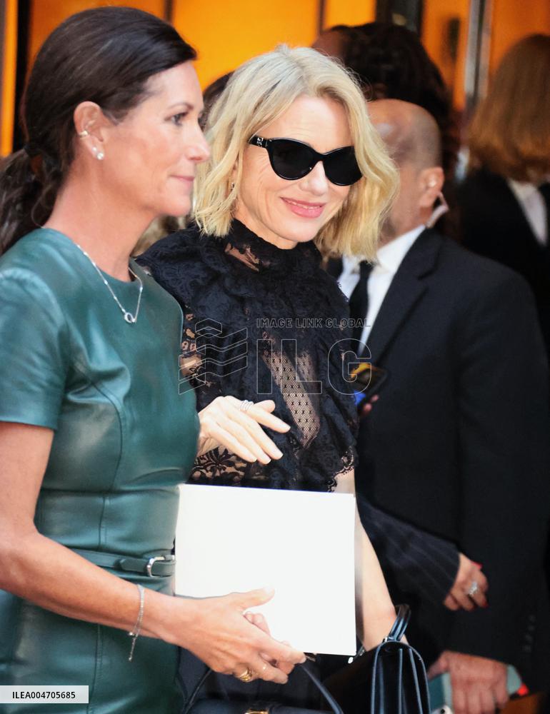 NYFW - Celebs At The Ralph Lauren Fashion Show