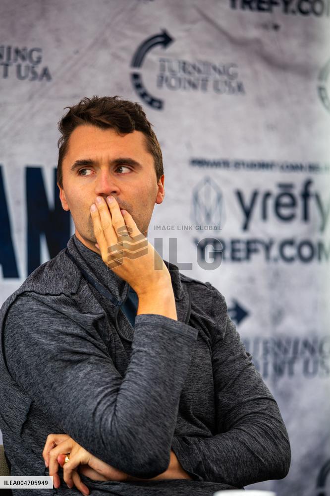 File - Trump Ally and Conservative Influencer Charlie Kirk Fatally Shot