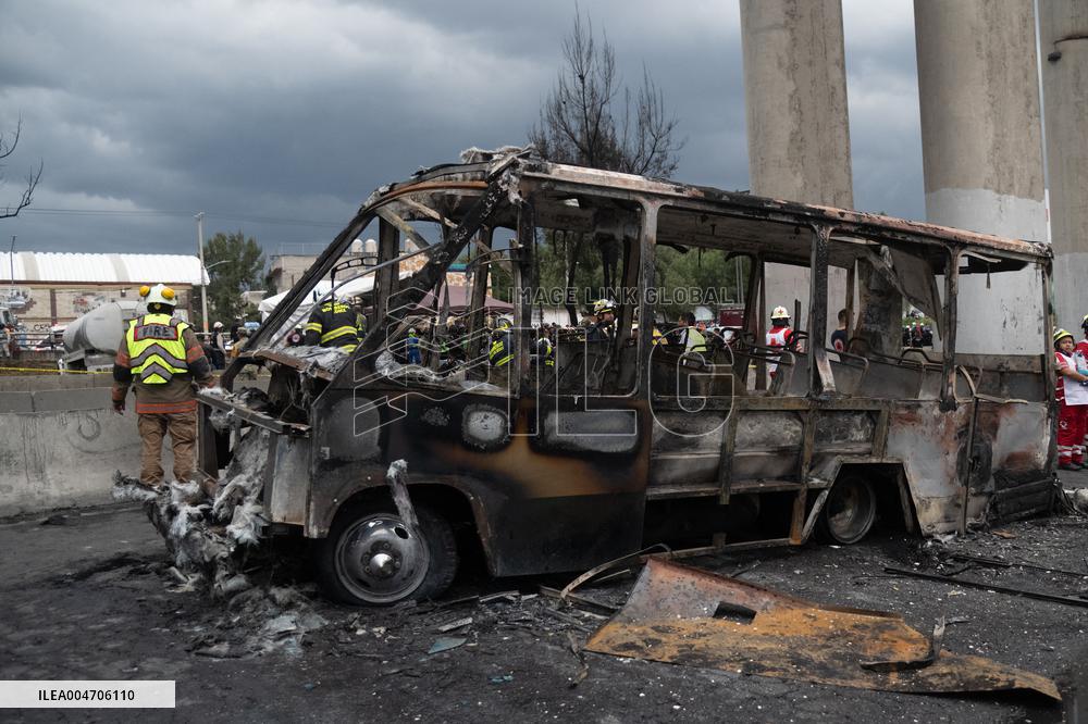 Gas Tanker Explosion Leaves More That 60 People Injured - Mexico