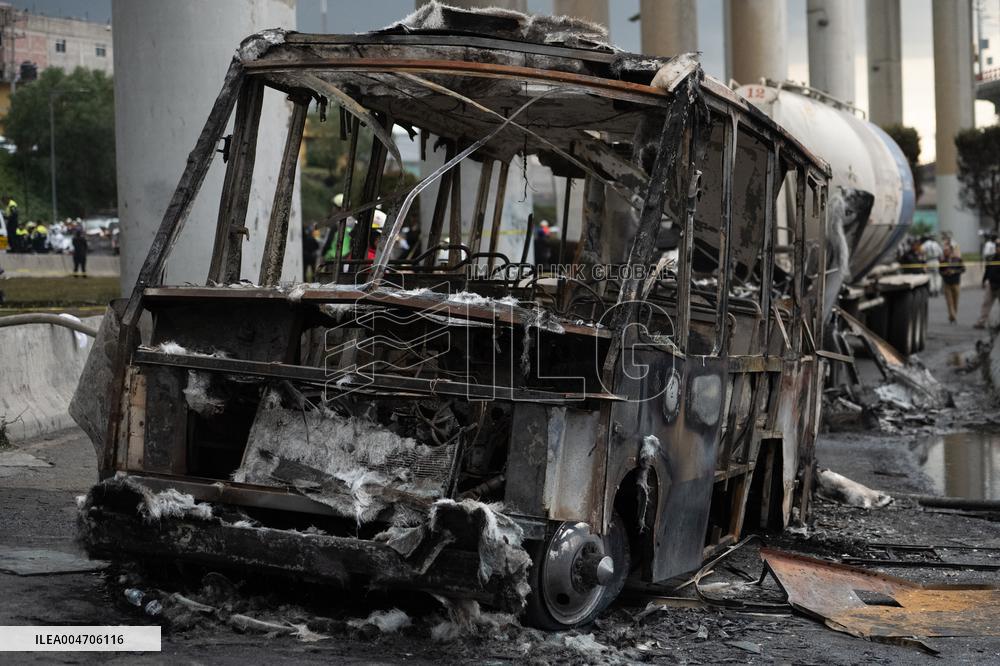 Gas Tanker Explosion Leaves More That 60 People Injured - Mexico