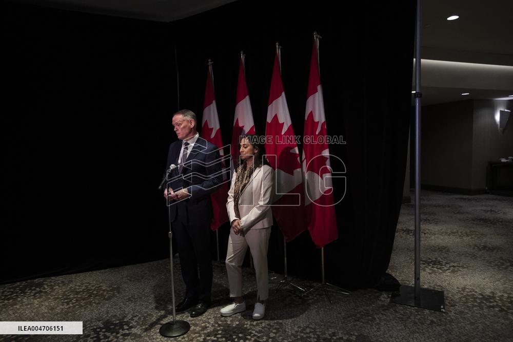 Mark Carney Delivers Remarks In Edmonton - Canada