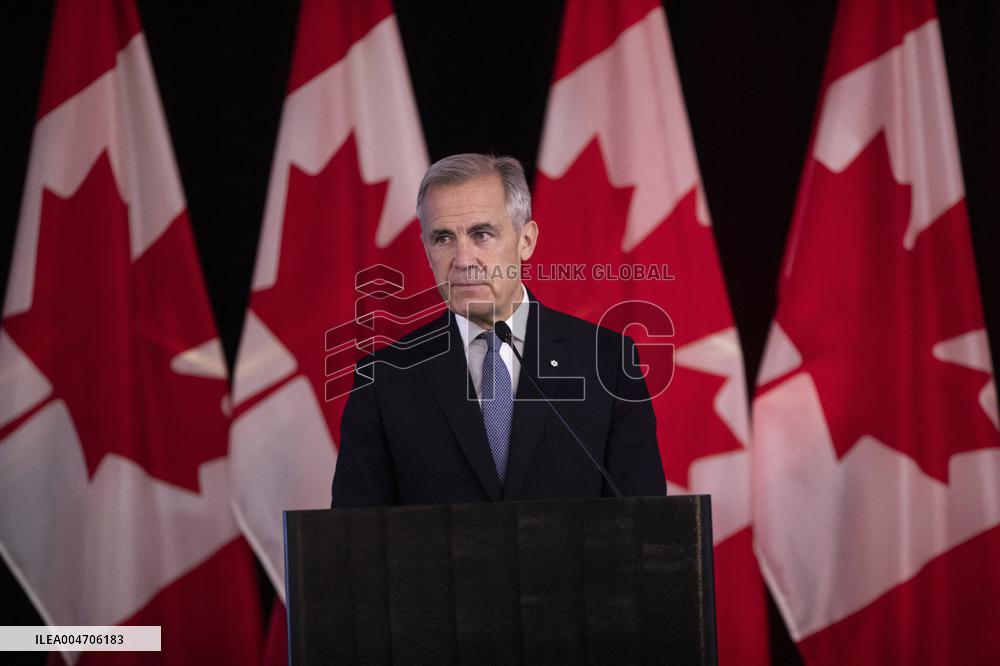 Mark Carney Delivers Remarks In Edmonton - Canada