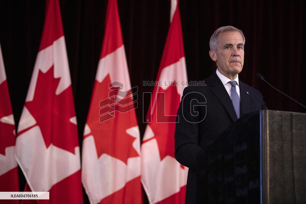 Mark Carney Delivers Remarks In Edmonton - Canada