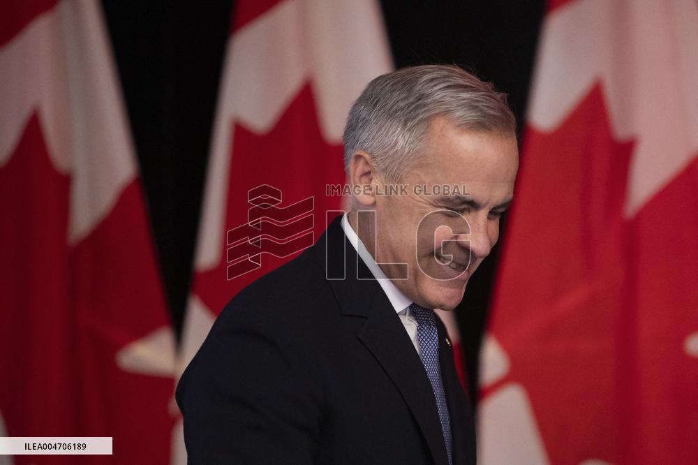 Mark Carney Delivers Remarks In Edmonton - Canada