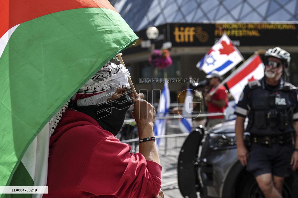 Pro-Palestinian Protesters Gather In Toronto - Canada