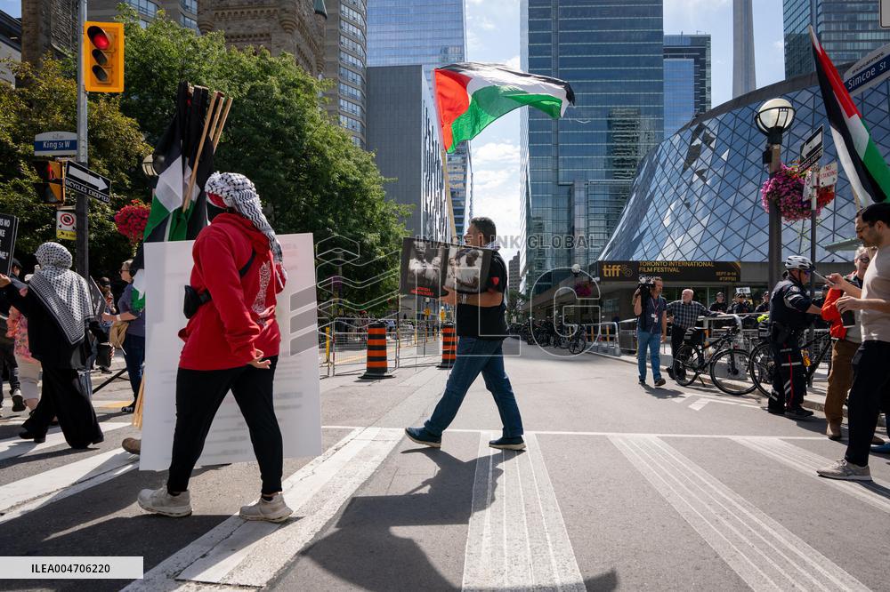 Pro-Palestinian Protesters Gather In Toronto - Canada
