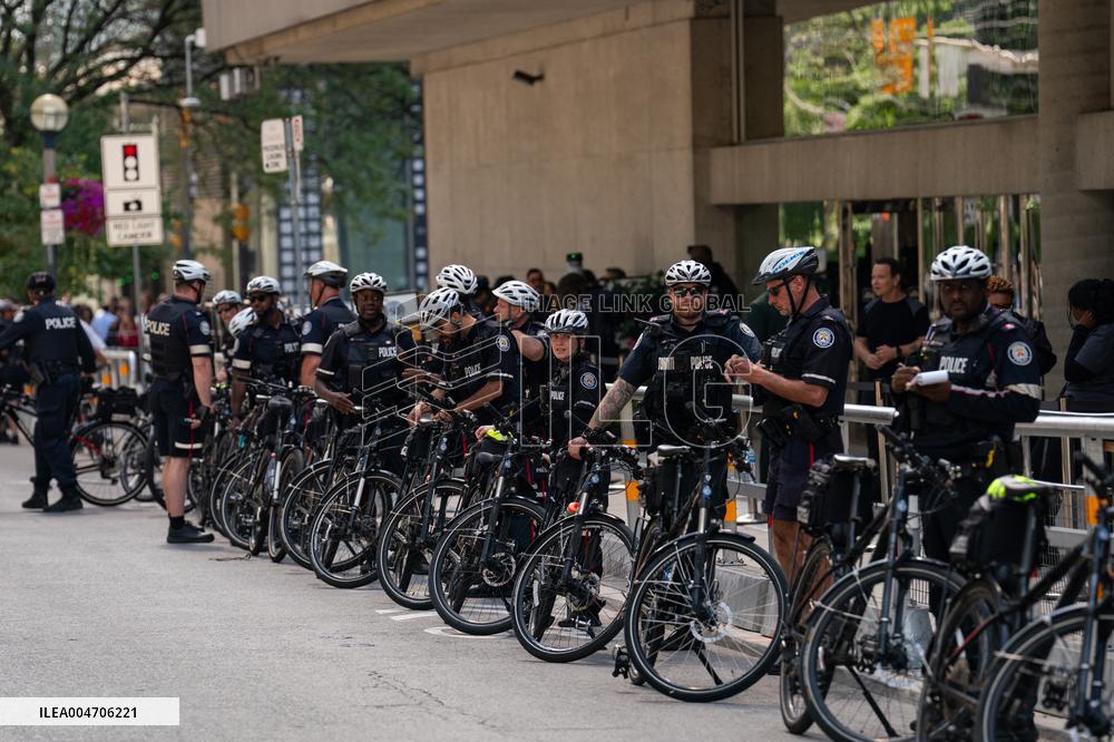 Pro-Palestinian Protesters Gather In Toronto - Canada