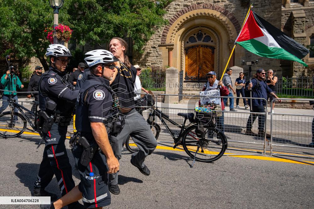 Pro-Palestinian Protesters Gather In Toronto - Canada