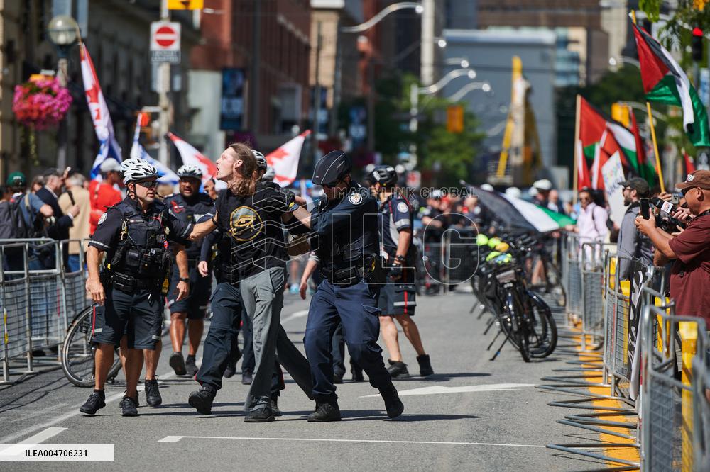 Pro-Palestinian Protesters Gather In Toronto - Canada