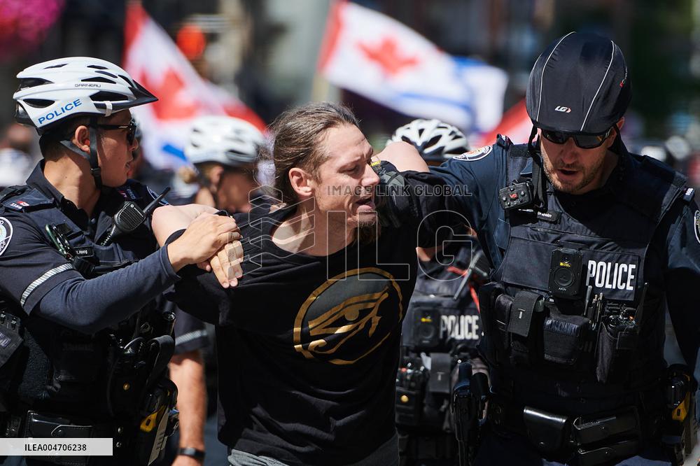Pro-Palestinian Protesters Gather In Toronto - Canada