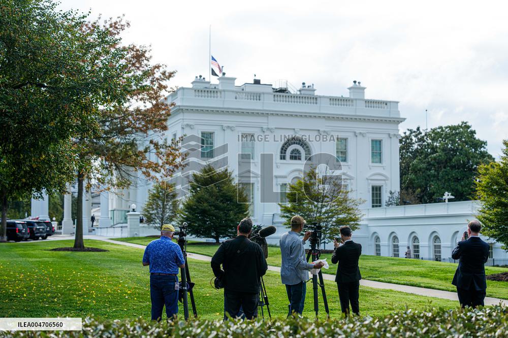 President Trump Departs White House for 9/11 Memorial Ceremony