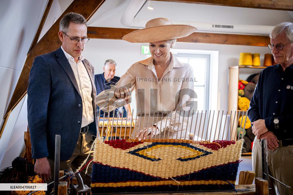 Queen Maxima Opens Restored Carpet Museum - Genemuiden