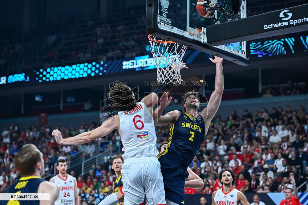 BASKET - Basket Internazionali - Turkiye v Sweden - FIBA EuroBasket 2025 - Round of 16