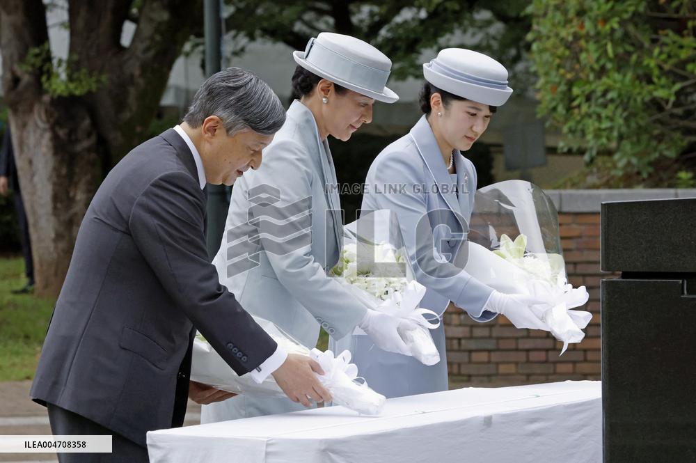 Japanese emperor's family in Nagasaki