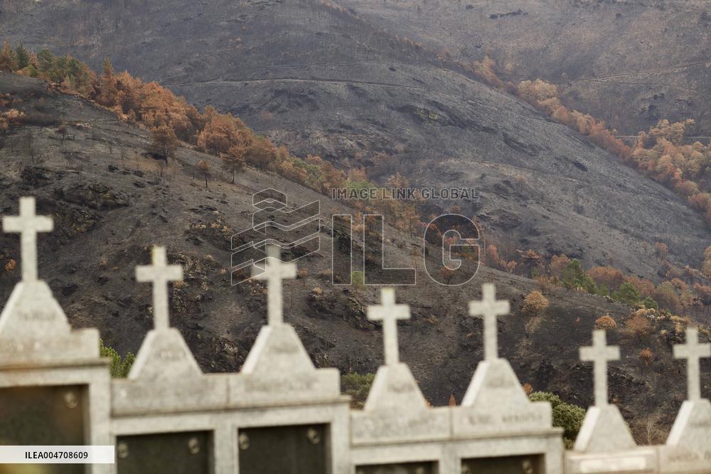 Larouco Fire Affects Quiroga And A Rua - Spain