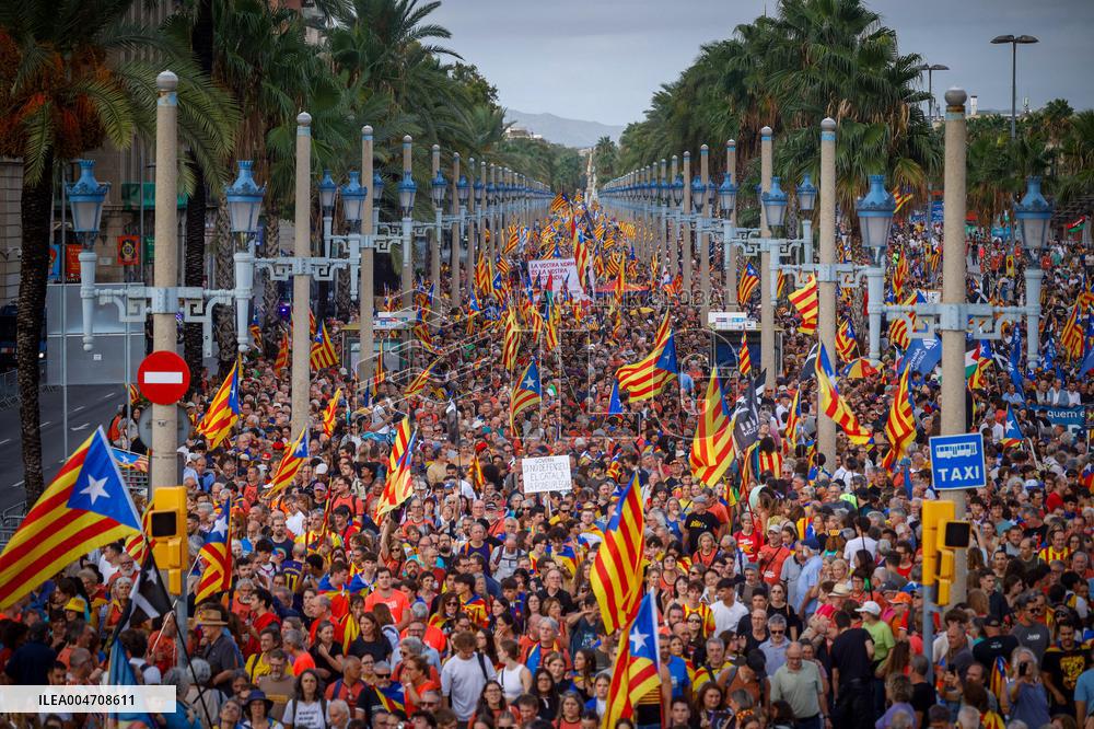 ANC Demonstration For Independence In Barcelona - Spain