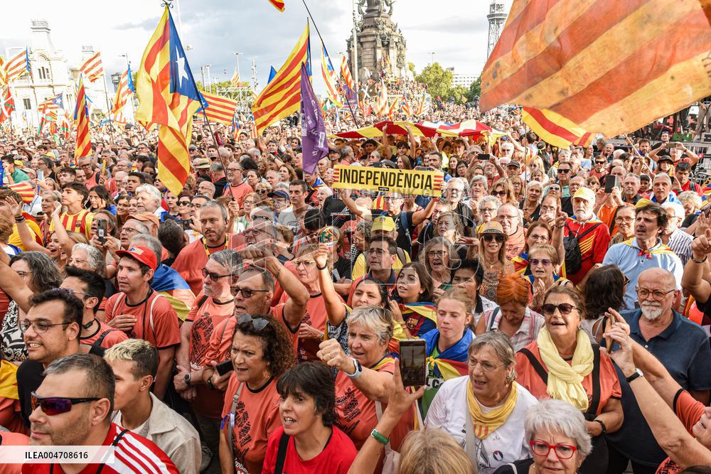ANC Demonstration For Independence In Barcelona - Spain