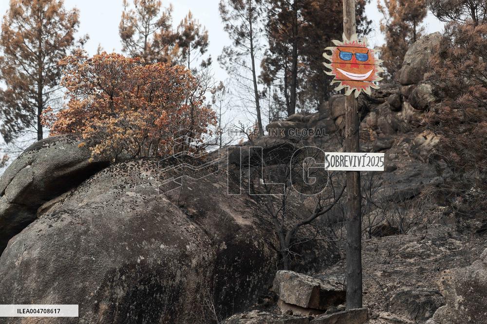 Larouco Fire Affects Quiroga And A Rua - Spain