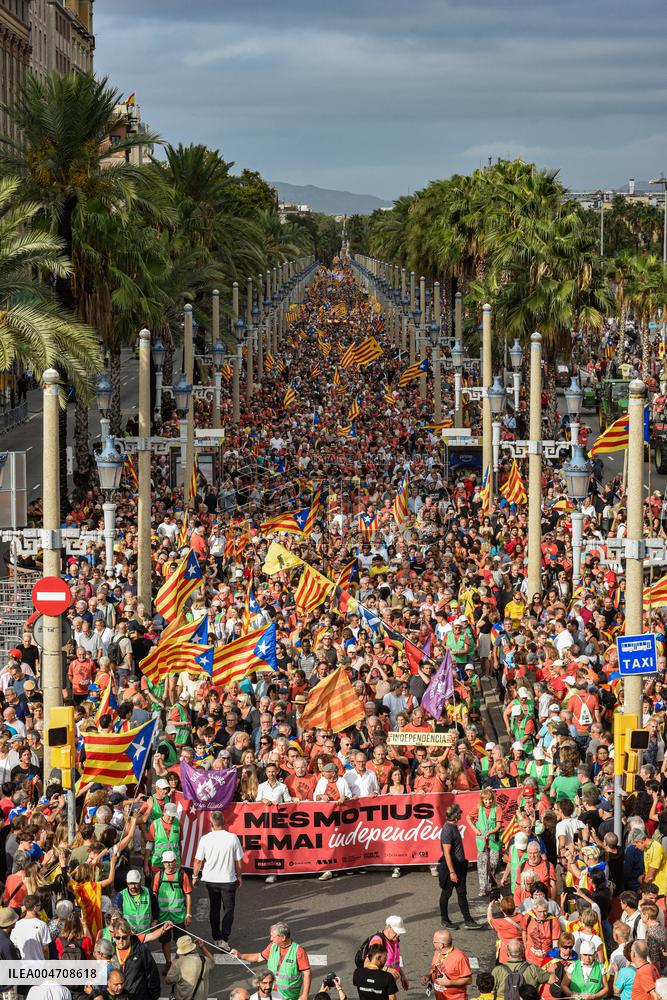 ANC Demonstration For Independence In Barcelona - Spain