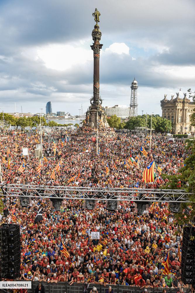ANC Demonstration For Independence In Barcelona - Spain
